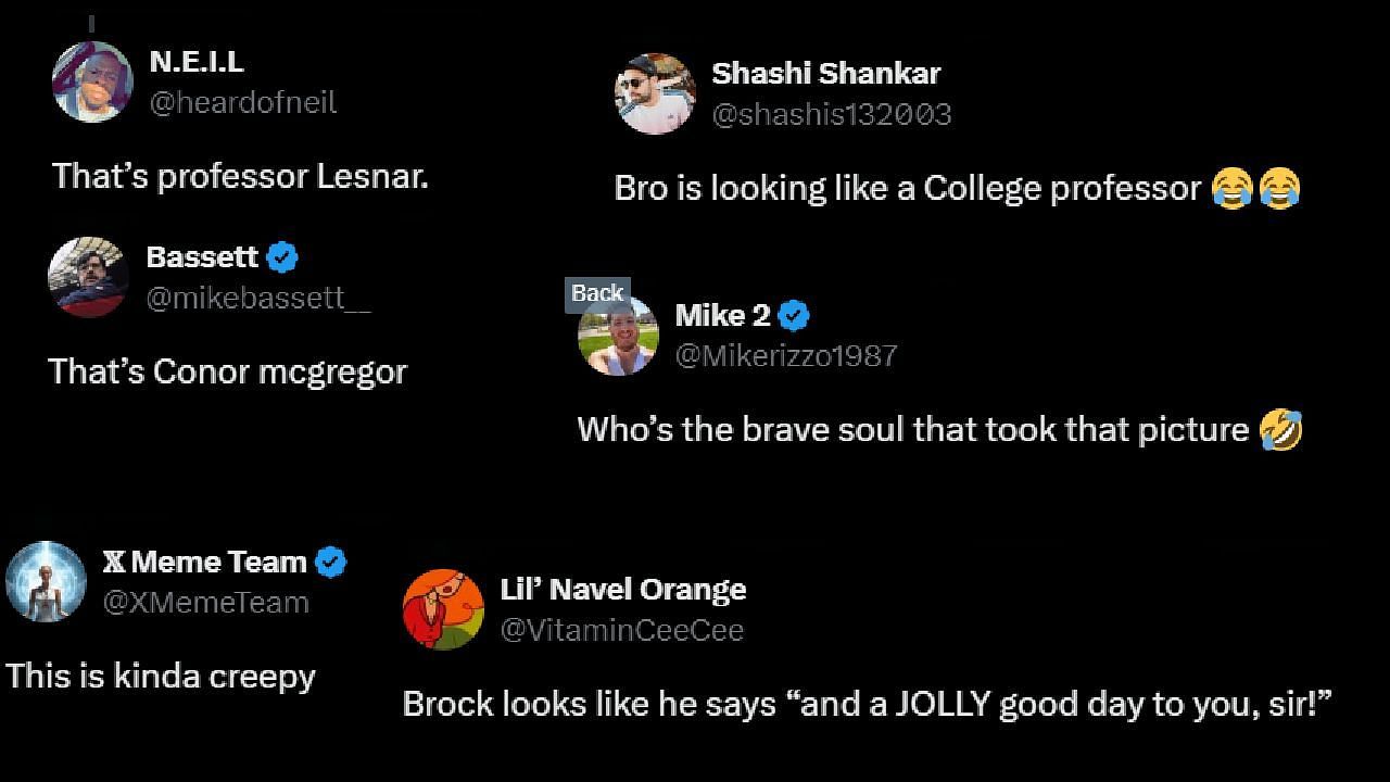 Reactions to Brock Lesnar's resurfaced picture (via Twitter)